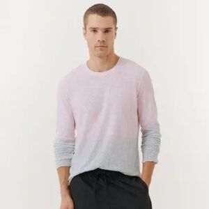 NWT ATM Anthony Thomas Melillo Slub Jersey Long Sleeve Destroyed Wash T-Shirt